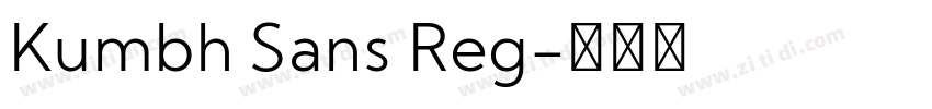 Kumbh Sans Reg字体转换